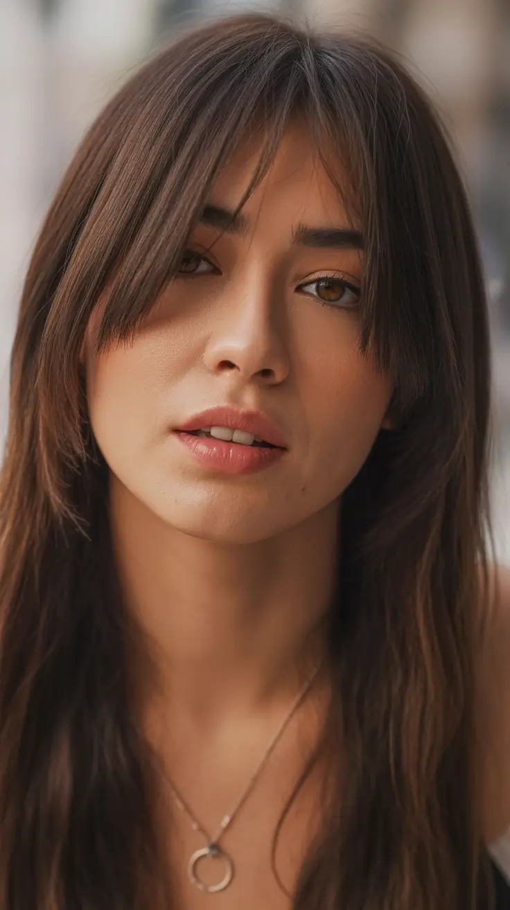 cute winter hairstyles for teens Textured Bangs with Layered Lengths