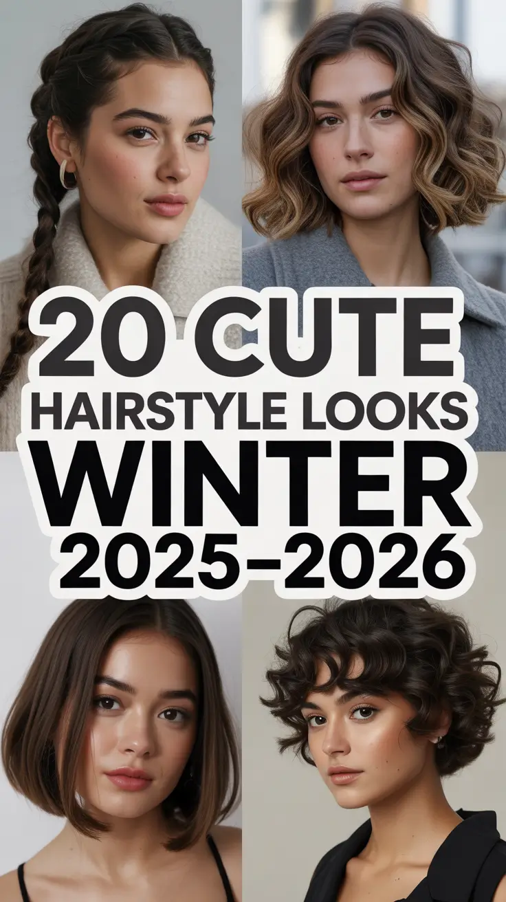 Cute Hairstyle Looks Winter 2025–2026: Easy, Chic, and Cozy Hair Ideas for All Lengths