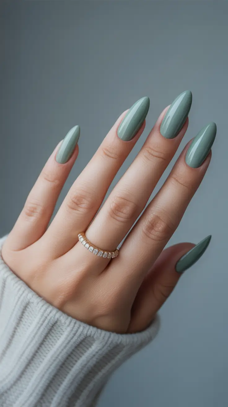 neutral-winter-nails-almond-chrome-mossy-elegance