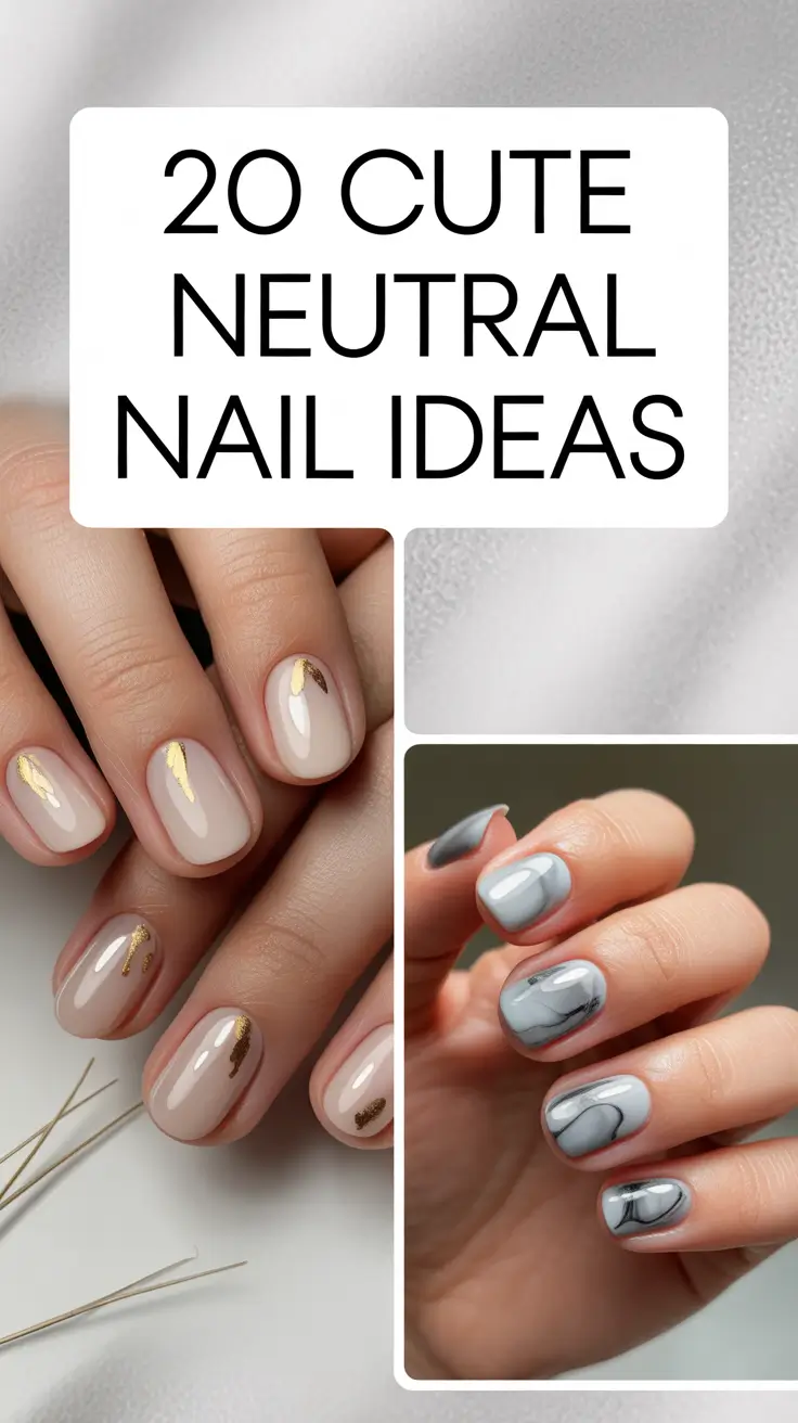 Cute Neutral Nail Ideas 2025–2026: Soft Gel, Dip & Acrylic Designs for a Cozy Winter Glow