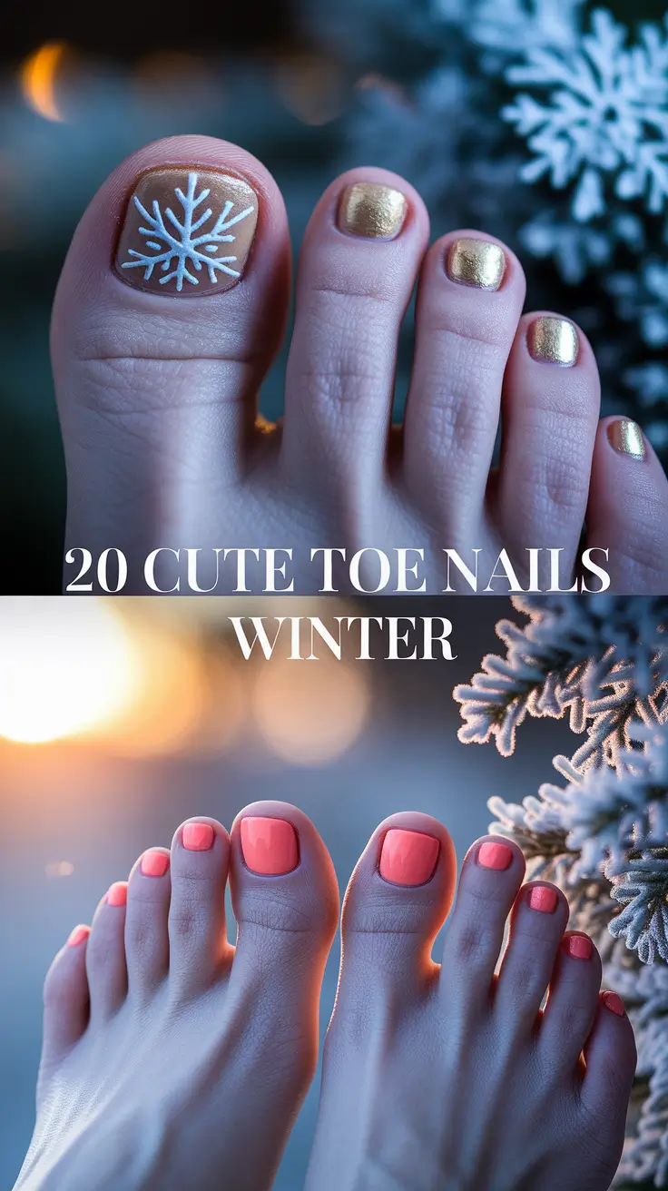 Cute Toe Nails Winter 2025–2026: Cozy & Chic Pedicure Ideas for the Cold Season