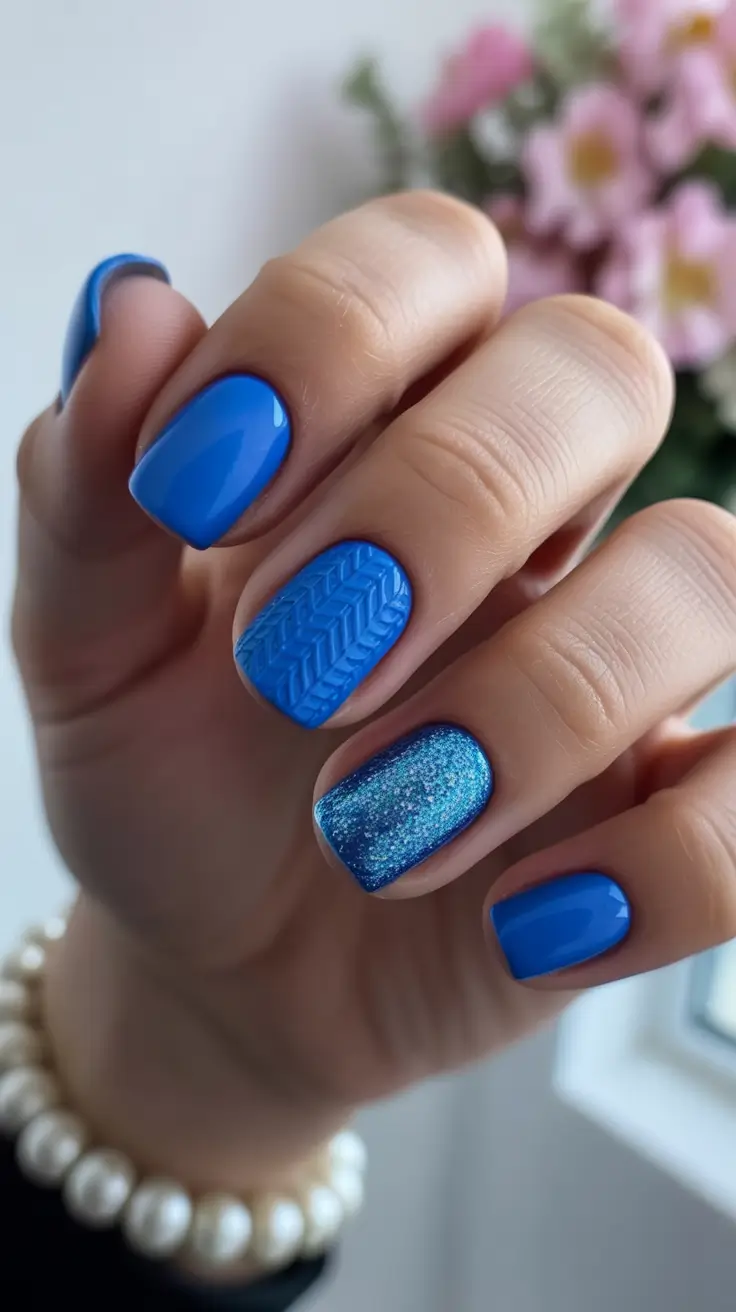 cute winter nails ideas 2025-2026 Electric Ice