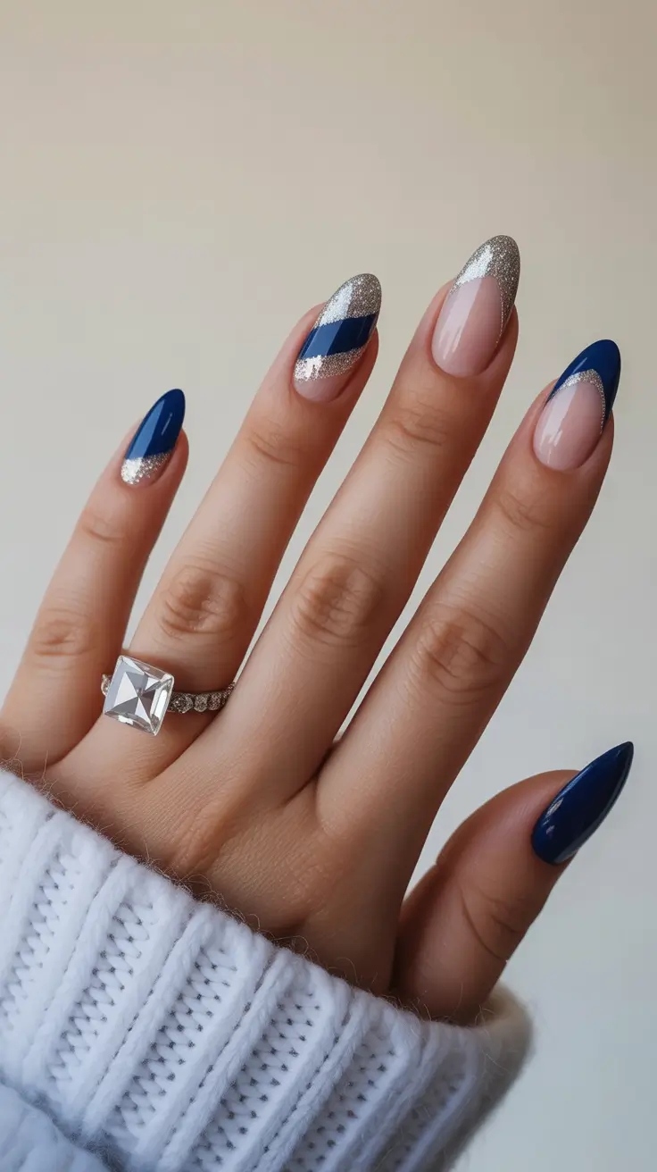 cute winter nails ideas 2025-2026 Silver Skyline