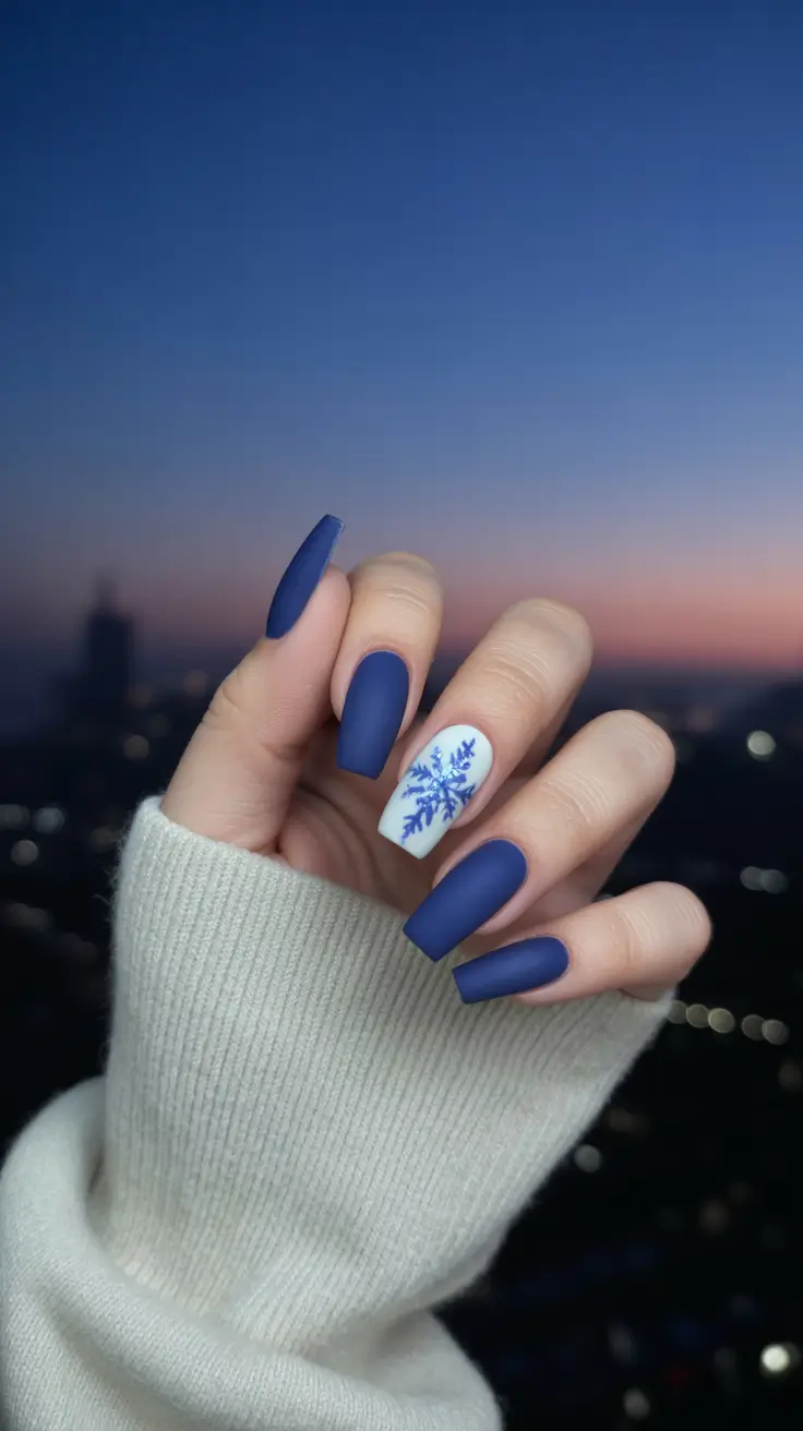 cute winter nails ideas 2025-2026 Midnight Velvet