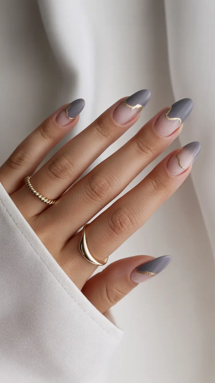 winter almond nails ideas simple Soft Mist Glam