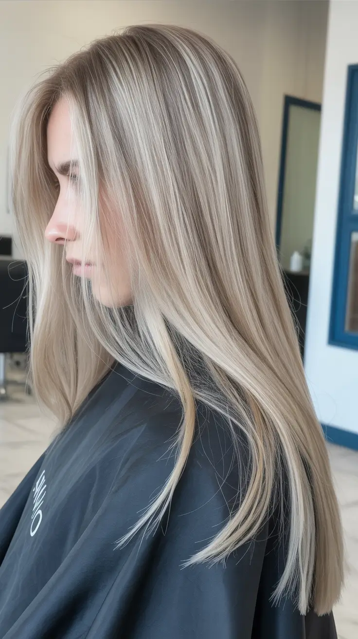 Hair Color Trends Winter 2025-2026 Cool-Toned Nordic Blonde