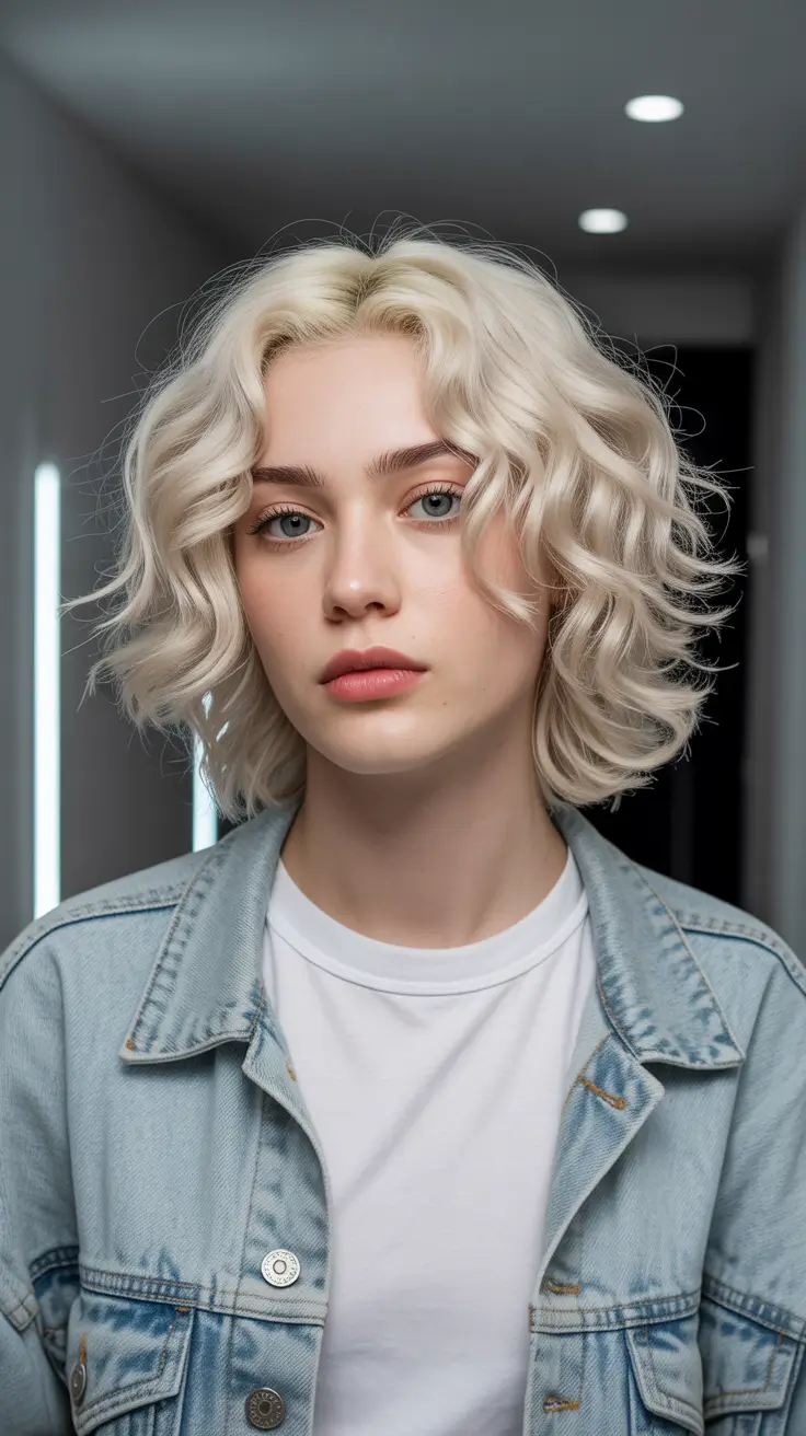 Hair Color Trends Winter 2025-2026 Platinum Blonde Retro Waves