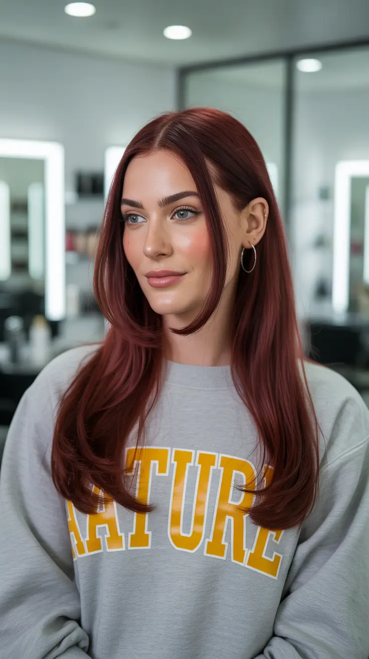 Hair Color Trends Winter 2025-2026 Copper Red