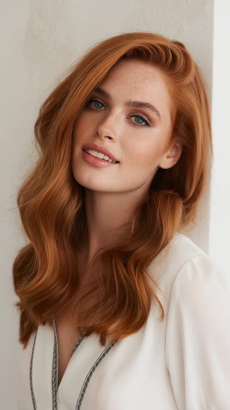 Hair Color Trends Winter 2025-2026 Spiced Ginger Glow