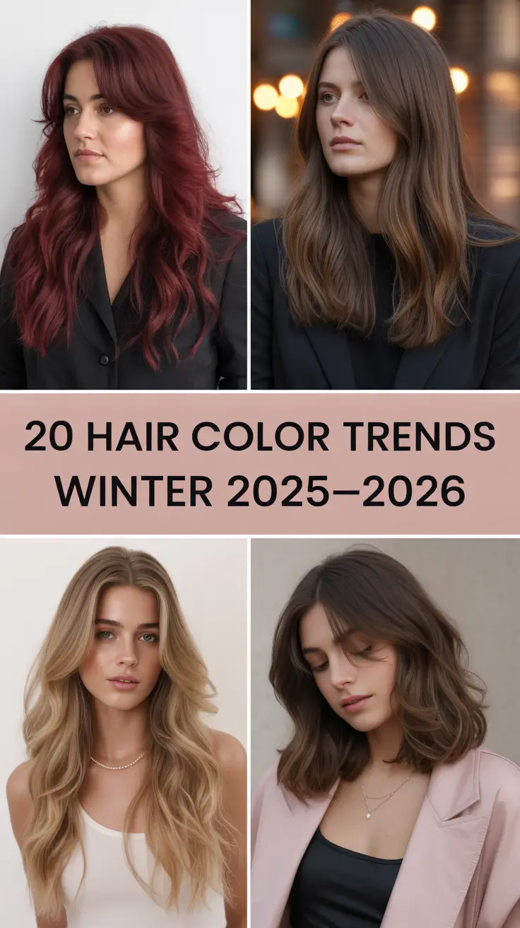 Hair Color Trends Winter 2025–2026: Fresh Ideas for Women