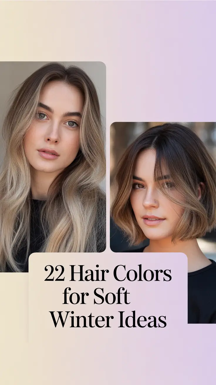 Hair Colors for Soft Winter Ideas 2025 – 2026: Chic Shades That Flatter Every Skin Tone