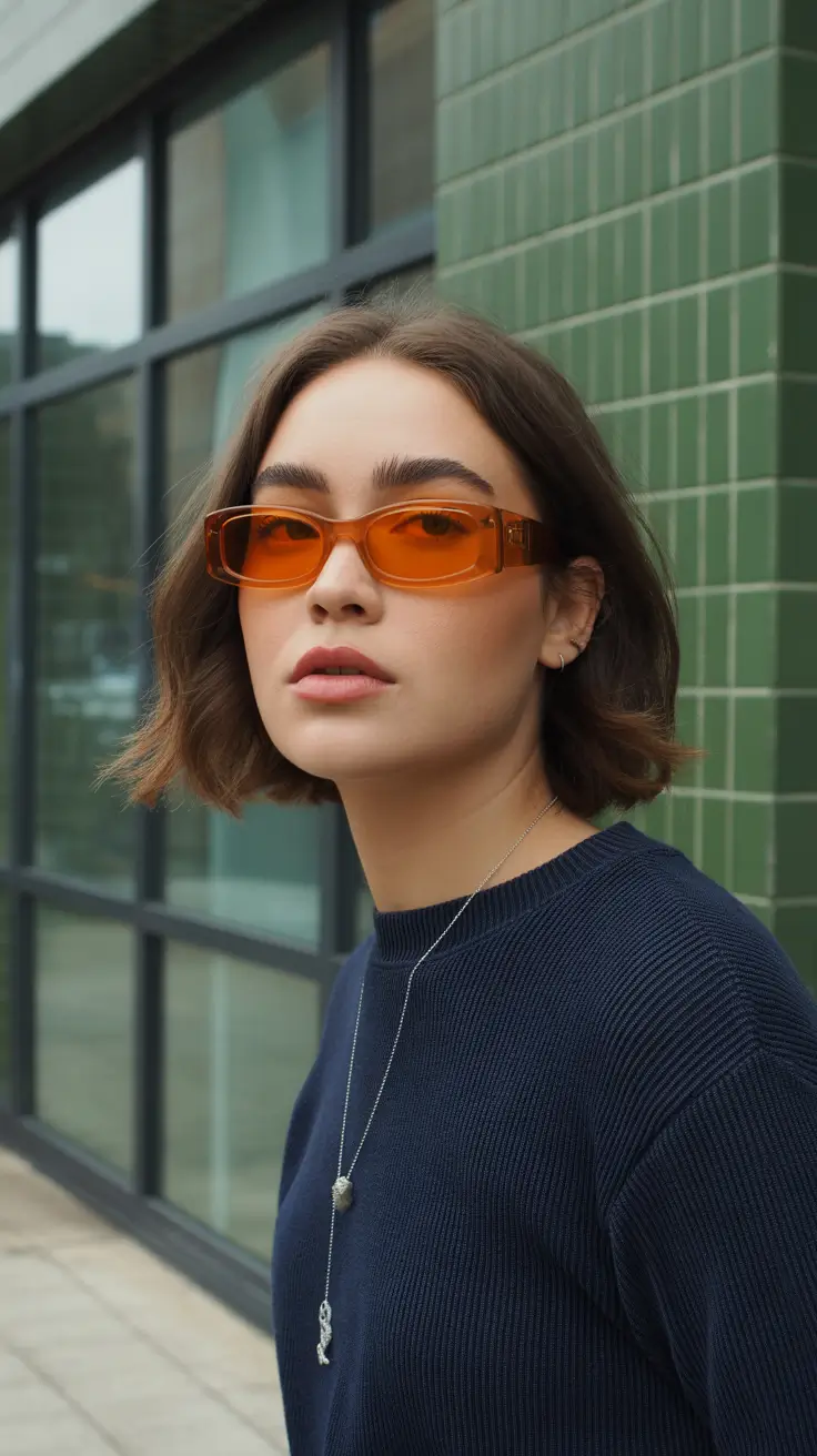 Medium Winter Haircuts 2025-2026 Minimalist Bob with Modern Edge