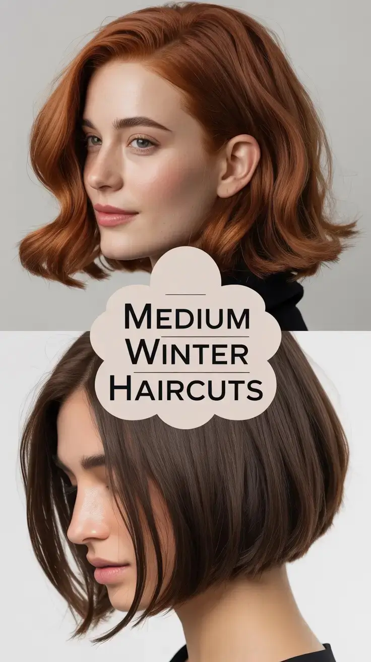 Medium Winter Haircuts 2025–2026: Stylish Shoulder Length Trends for Round Faces