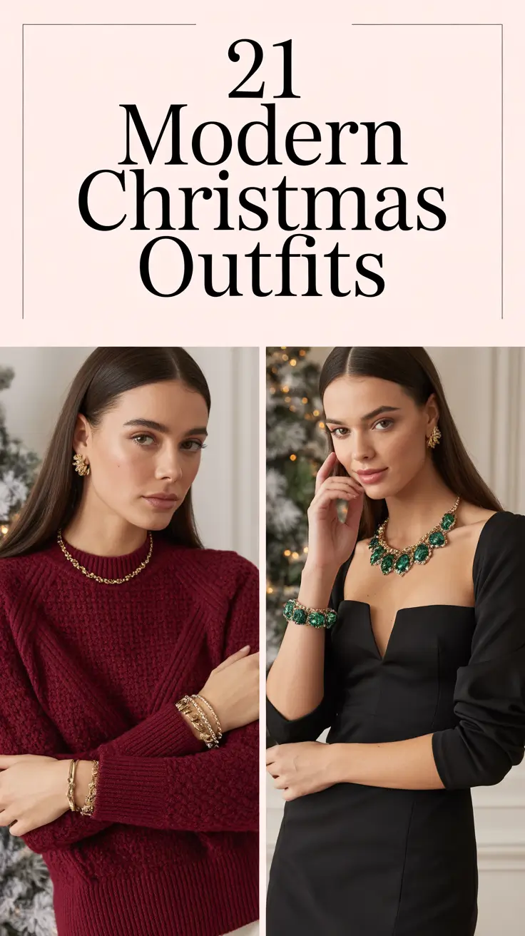 Modern Christmas Outfits 2025: Classy & Cozy Holiday Style Ideas for Women