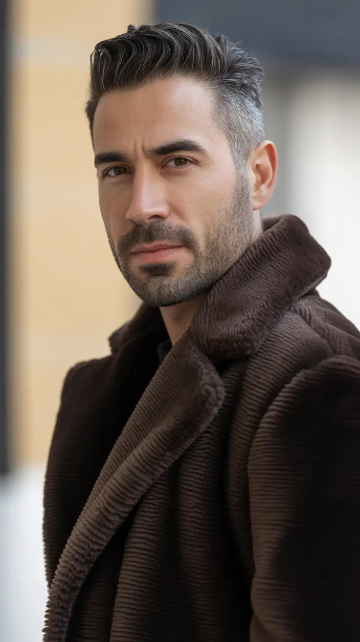 winter men's haircuts Silver Edge Sophistication