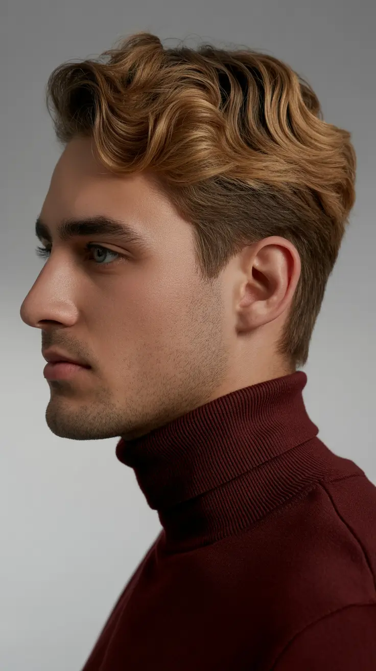 winter men's haircuts Warm Copper Flow