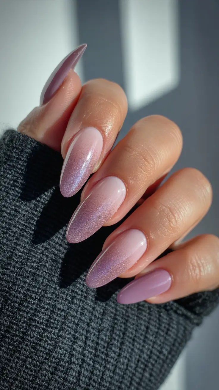 pink-winter-nails-almond-shape