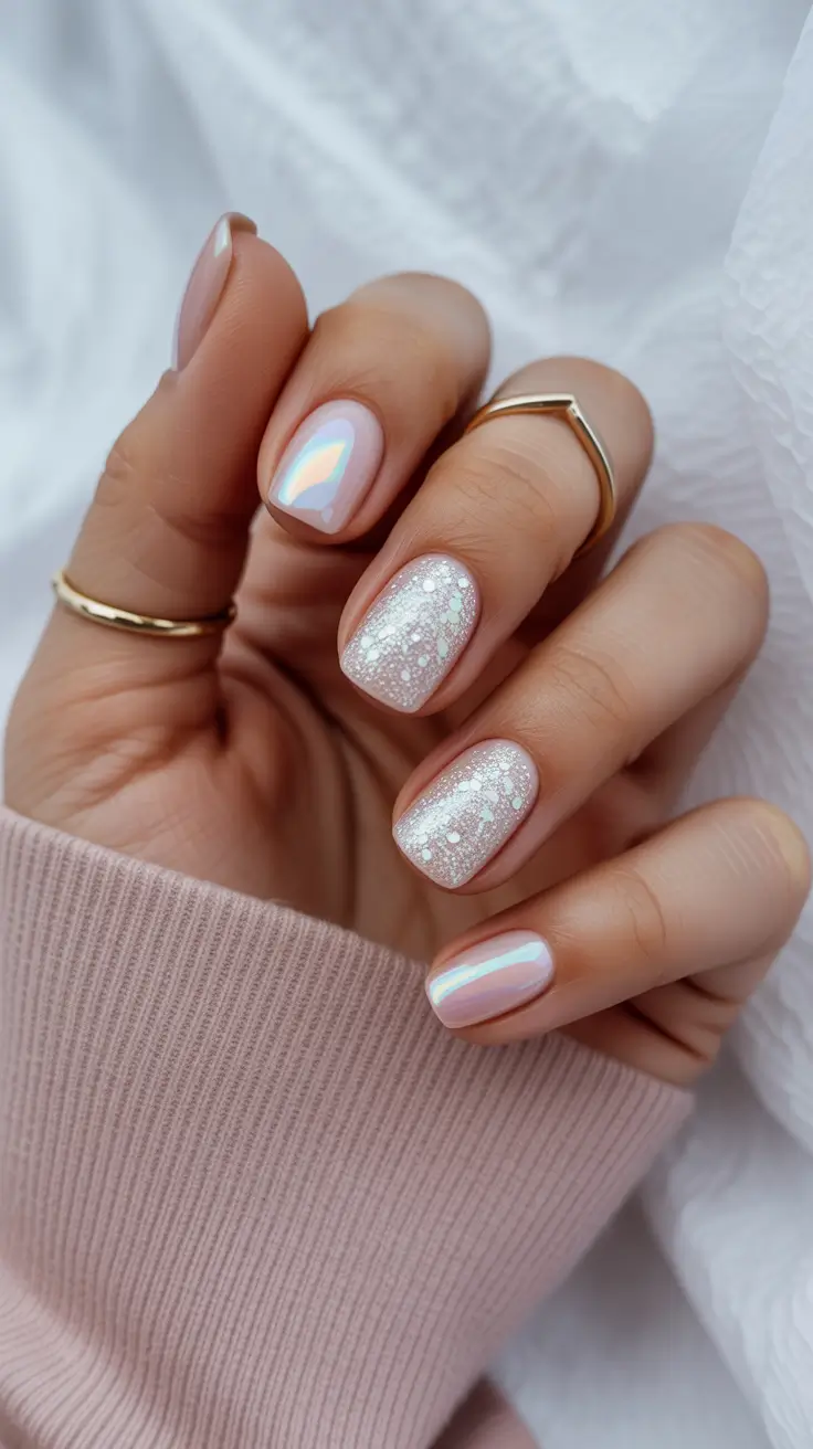 pink-winter-nails-short