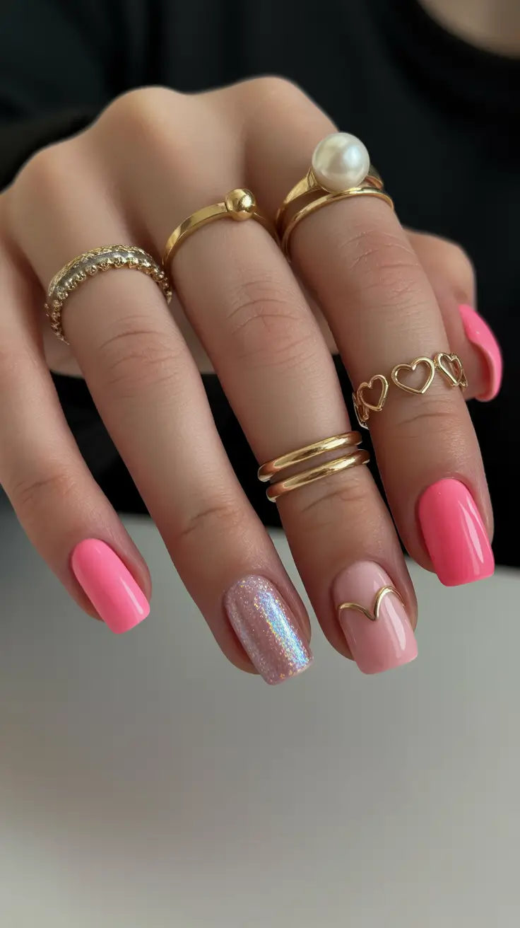 pink-winter-nails-short-square