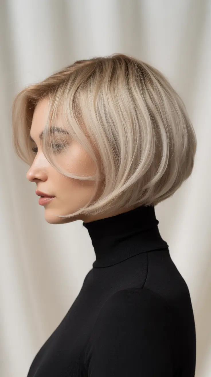 Modern Winter Bob Haircuts 2025-2026 Frosted Layered Bob