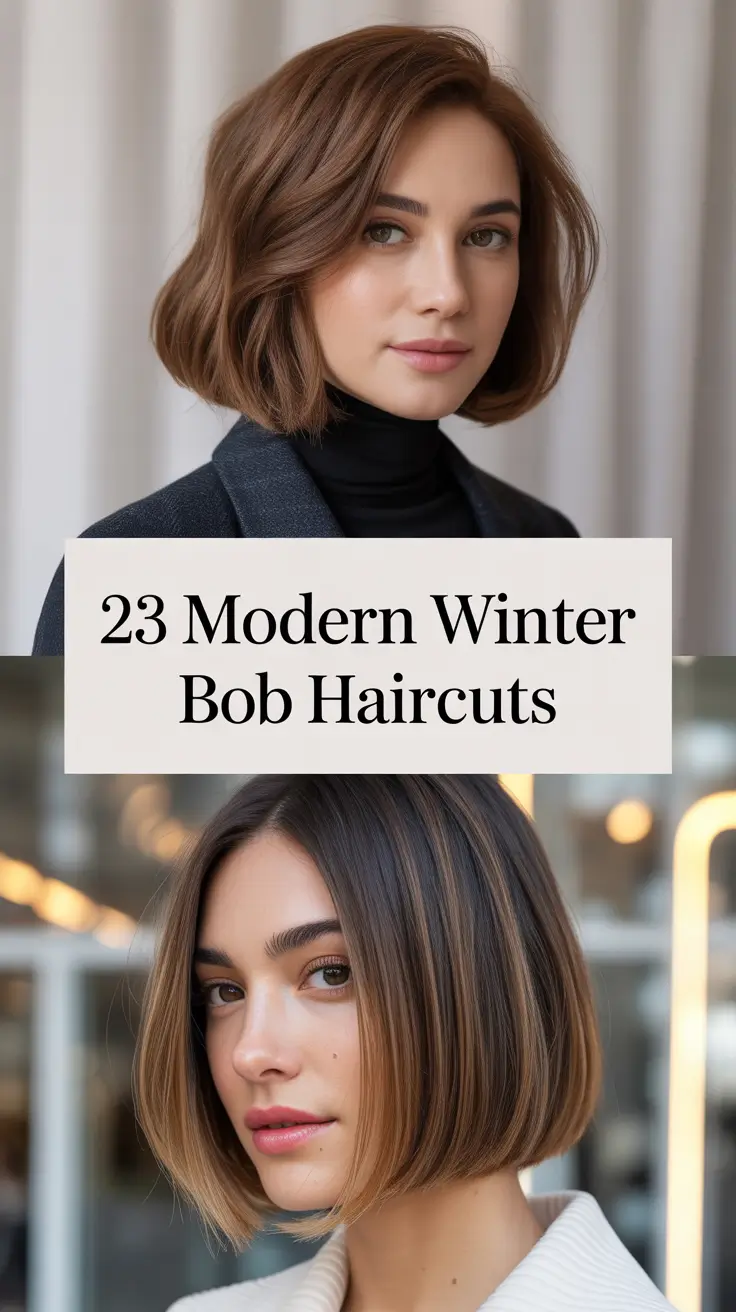 Modern Winter Bob Haircuts 2025–2026: Chic Short Styles and Cozy Color Ideas for the Season