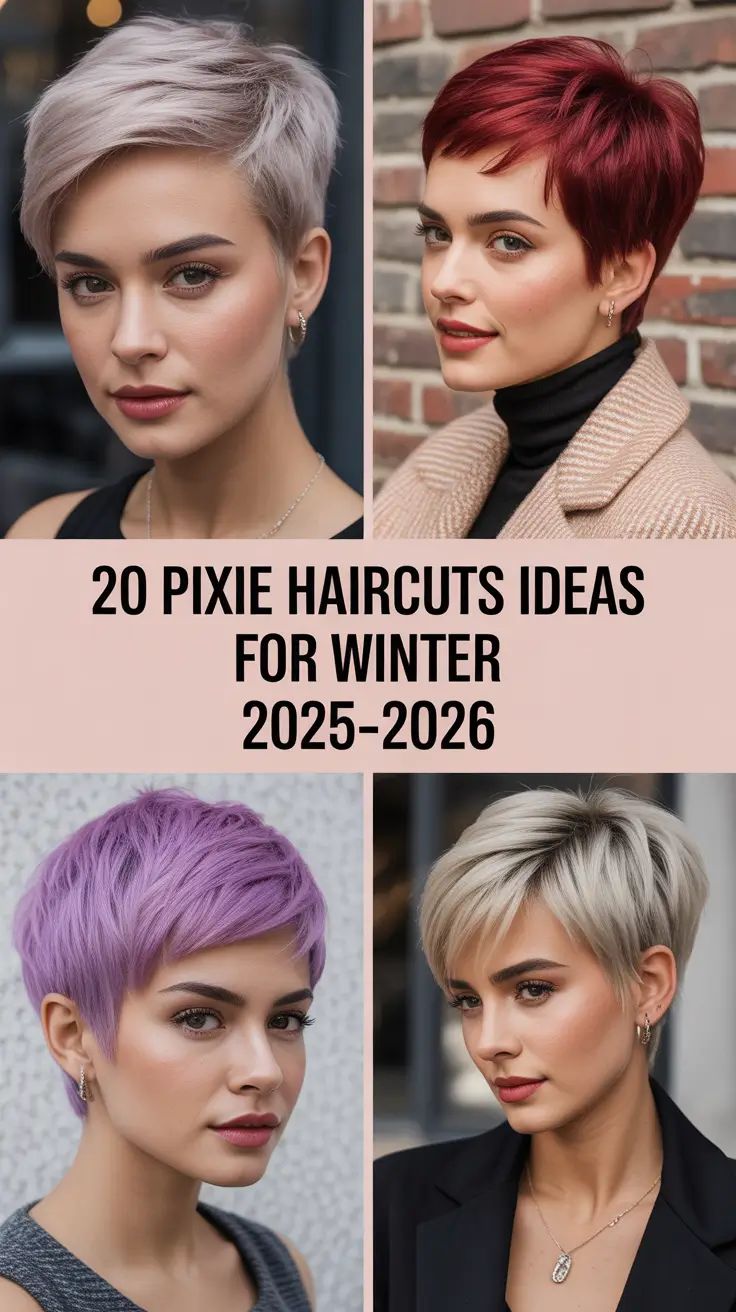 Pixie Haircuts Ideas for Winter 2025–2026: 20 Stunning Looks to Warm Up Cold Days