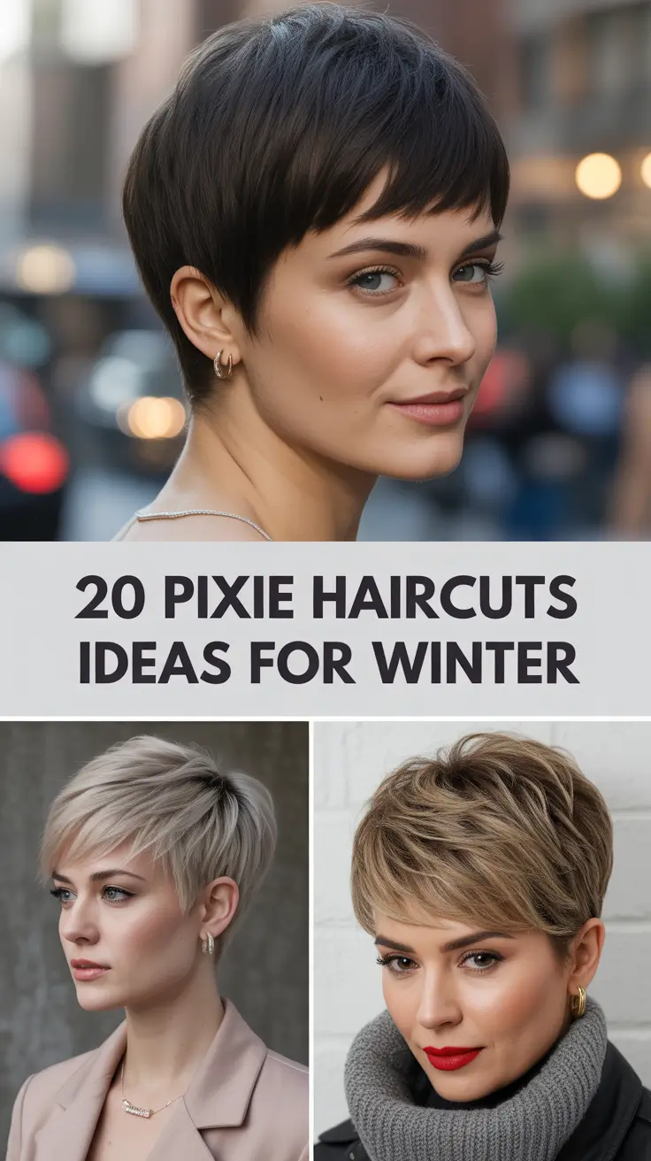 Pixie Haircuts Ideas for Winter 2025–2026: 20 Stunning Looks to Warm Up Cold Days