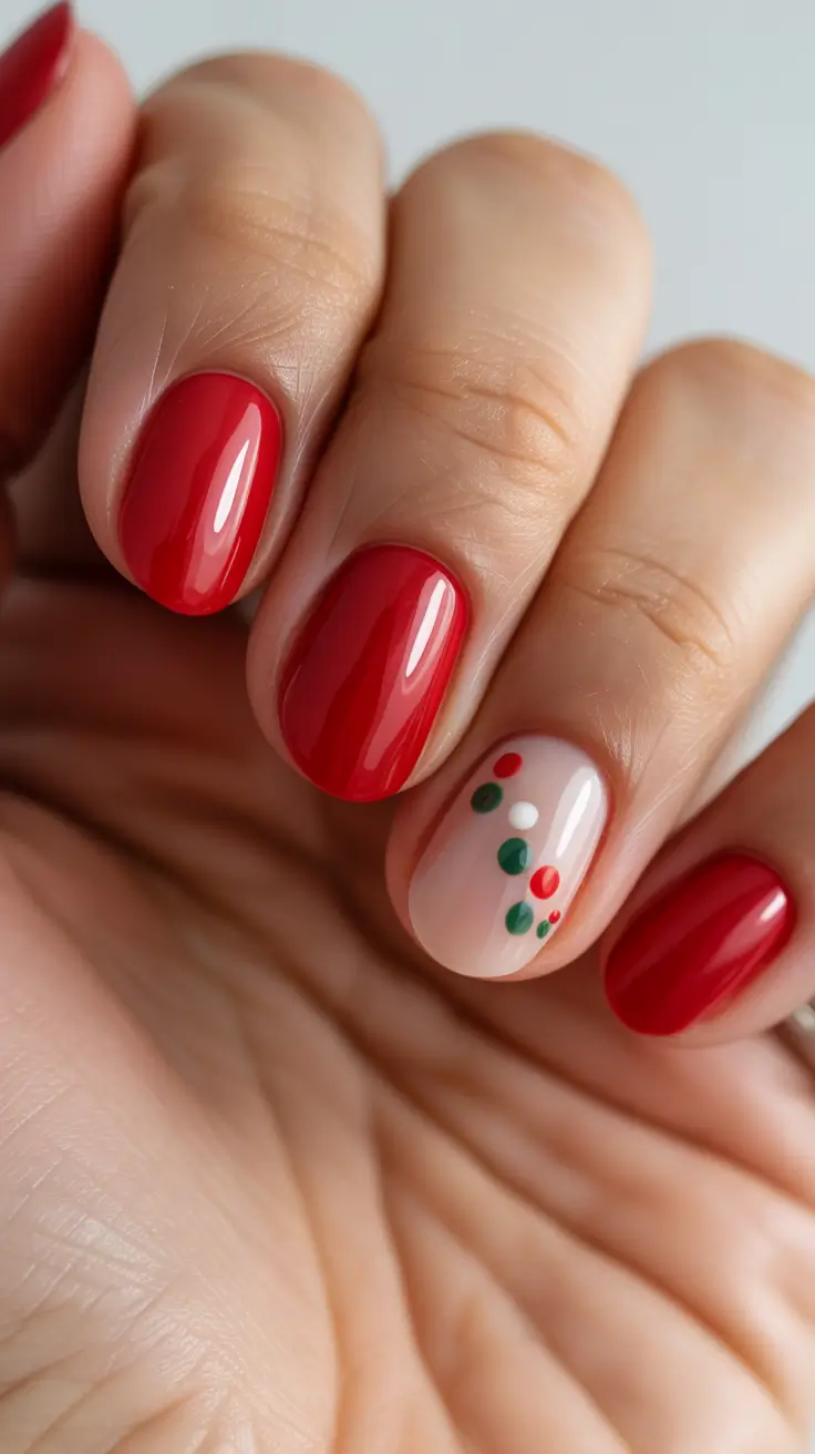 red winter nails ideas 2025-2026 Red Velvet Warmth