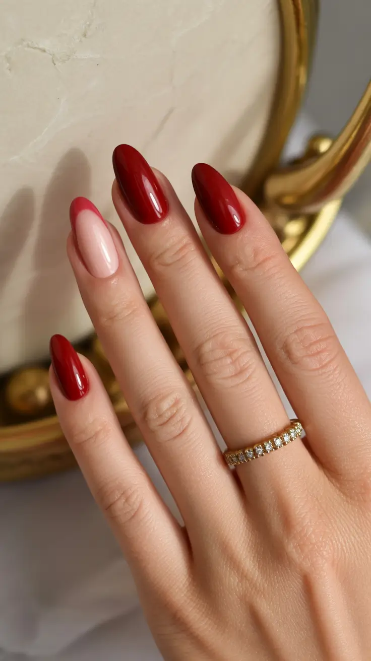 red winter nails ideas 2025-2026 Ruby Elegance
