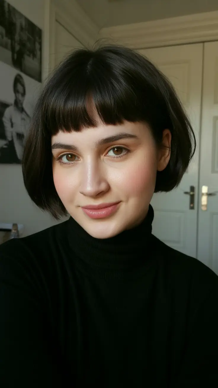 short winter haircuts 2025 - 2026 Parisian Micro Bob