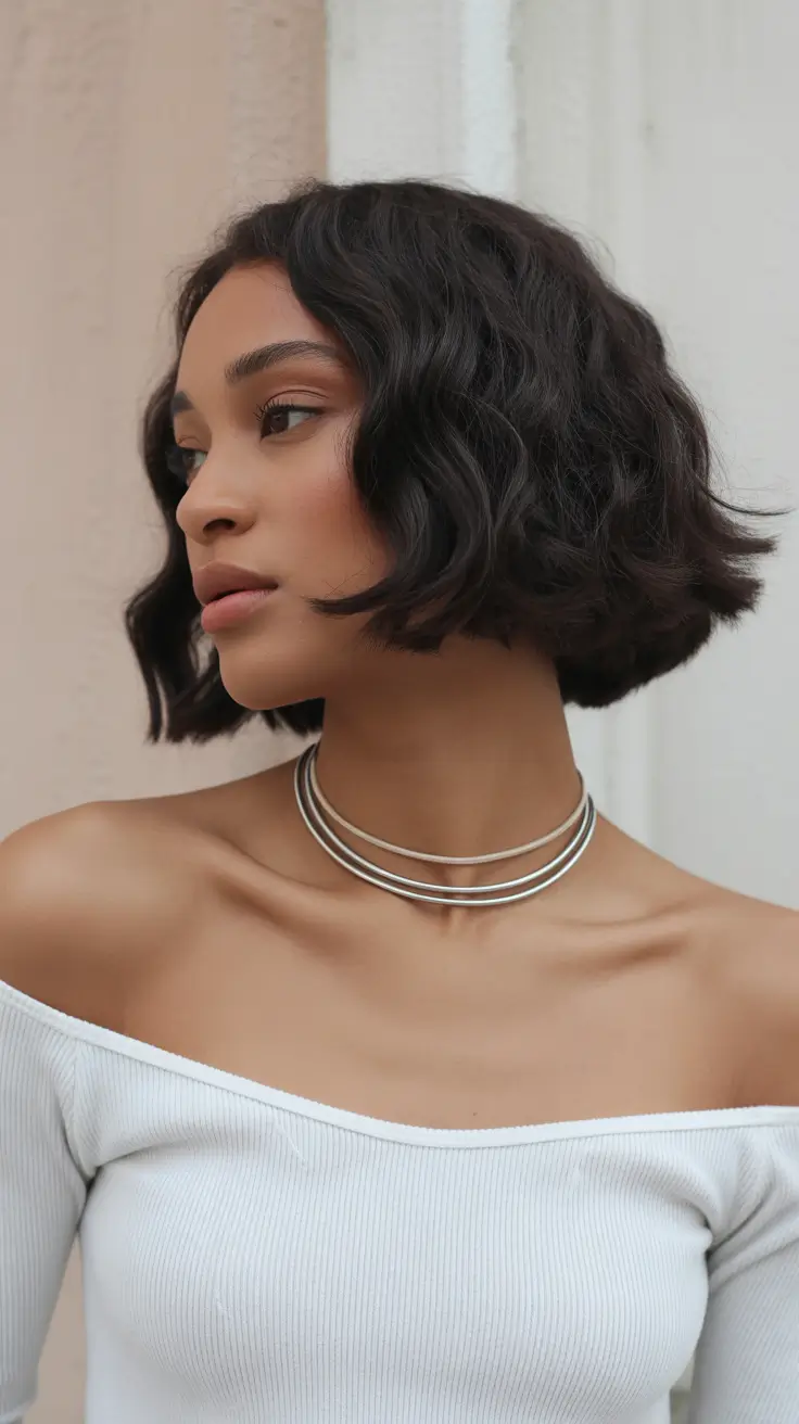 short winter haircuts 2025 - 2026 Soft Curved Bob