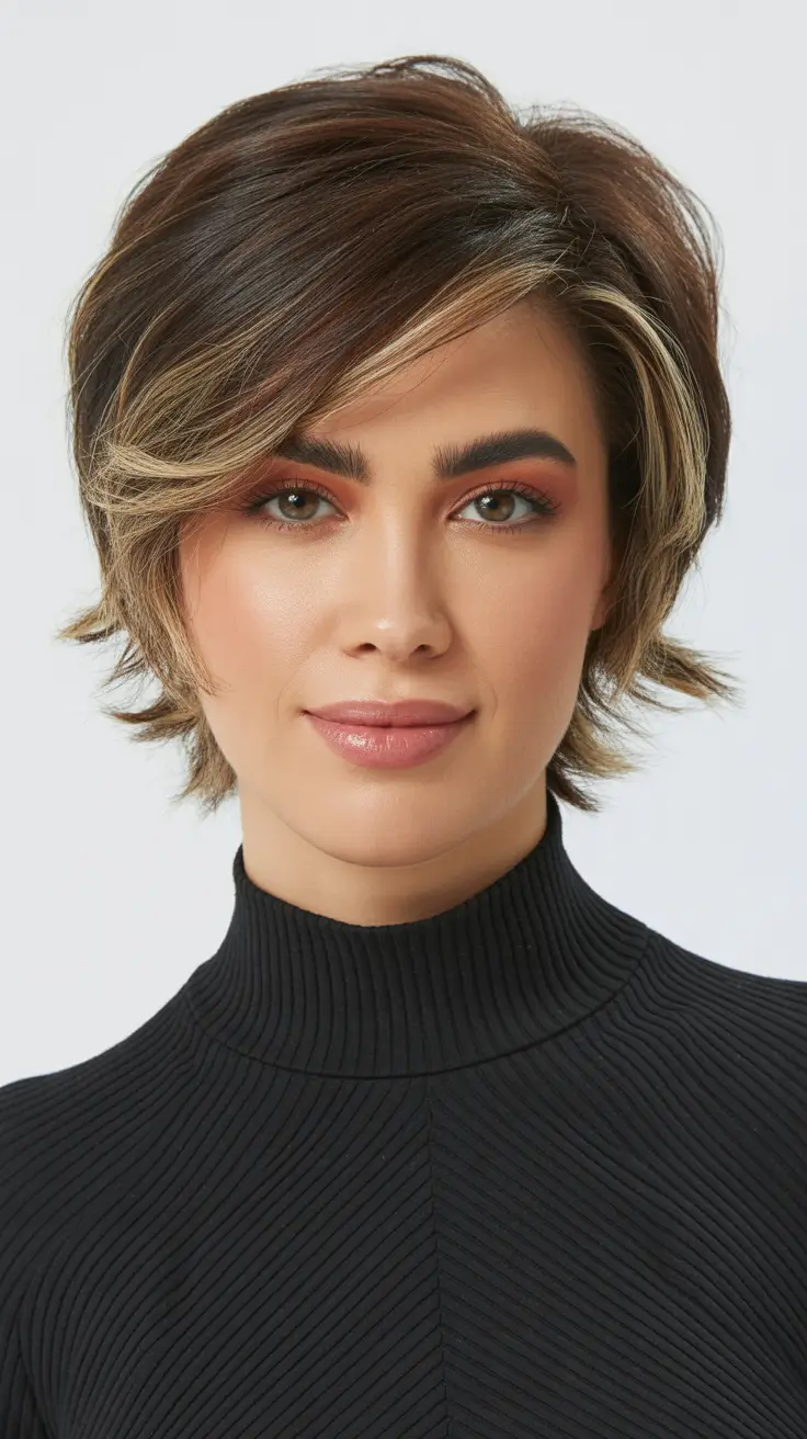 short winter haircuts 2025 - 2026 Textured Pixie Revival