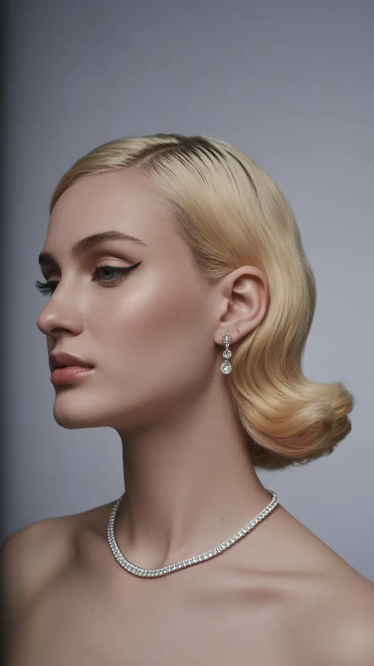 short winter haircuts 2025 - 2026 Retro Hollywood Bob