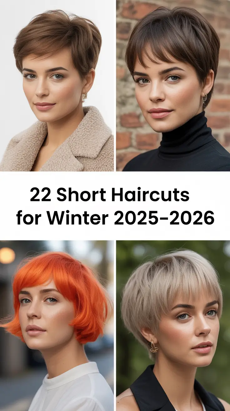Short Haircuts for Winter 2025–2026: Cute Layered and Straight Styles for Women