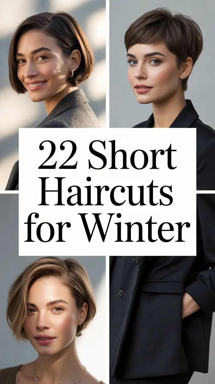 Short Haircuts for Winter 2025–2026: Cute Layered and Straight Styles for Women