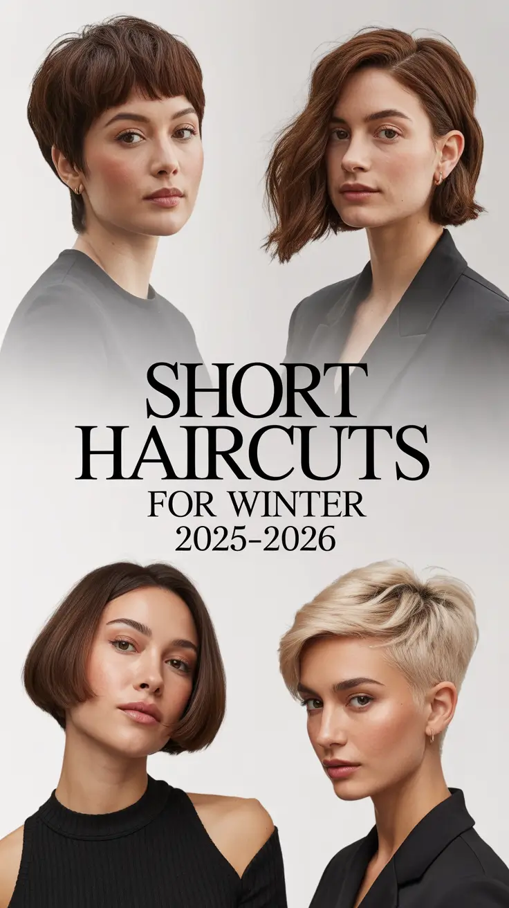 Short Haircuts for Winter 2025–2026: Cute Layered and Straight Styles for Women