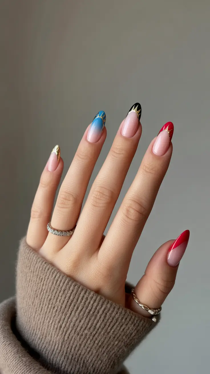simple winter nails 2026 art Winter Pop Tips