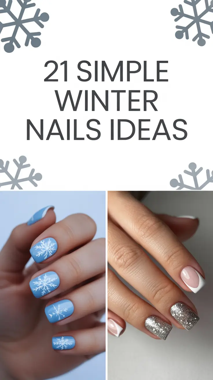 Simple Winter Nails Ideas 2025–2026: Cute Gel, Almond & Short Neutral Designs for the Cold Season
