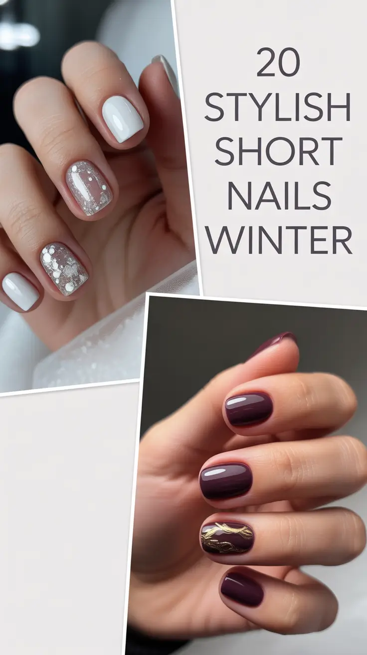 Stylish Short Nails Winter 2025–2026: Cute Christmas & Colorful Design Ideas