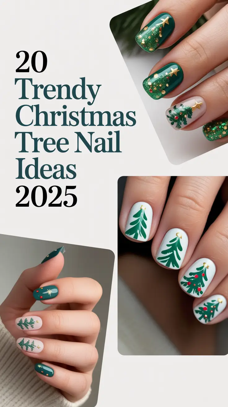 Trendy Christmas Tree Nail Ideas 2025: Cute, Easy, and Festive Red & Green Designs You’ll Love