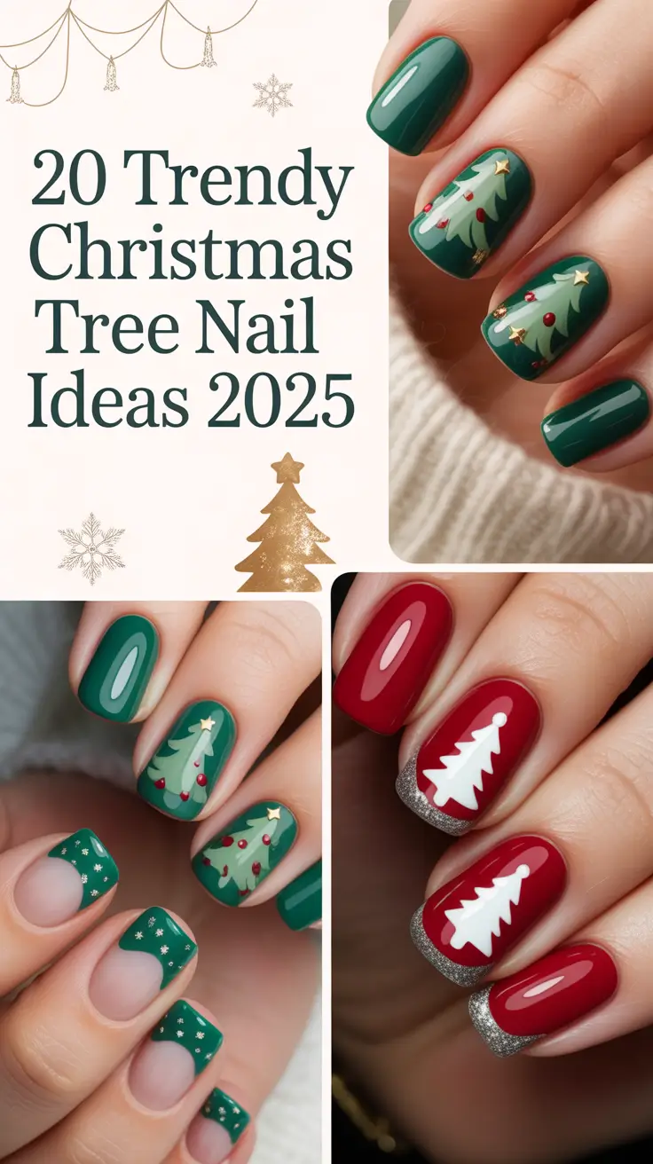 Trendy Christmas Tree Nail Ideas 2025: Cute, Easy, and Festive Red & Green Designs You’ll Love