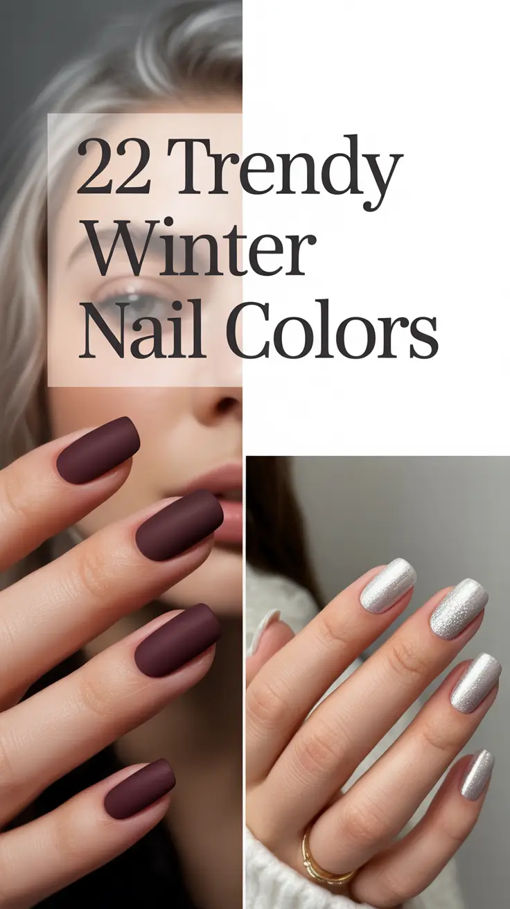 Trendy Winter Nail Colors 2025–2026: Elegant Gel and Acrylic Designs to Try This Season
