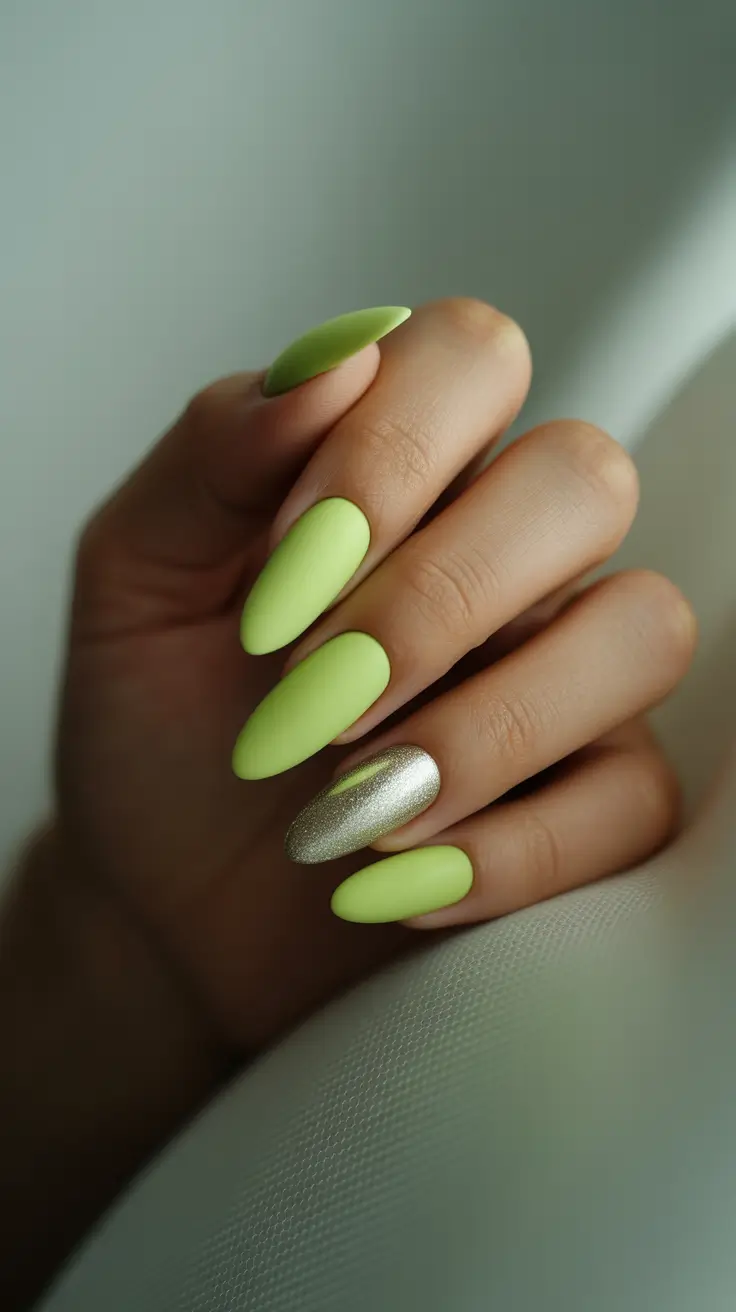 Trendy Winter Nail Designs & Colors 2025–2026 Lime Frostbite