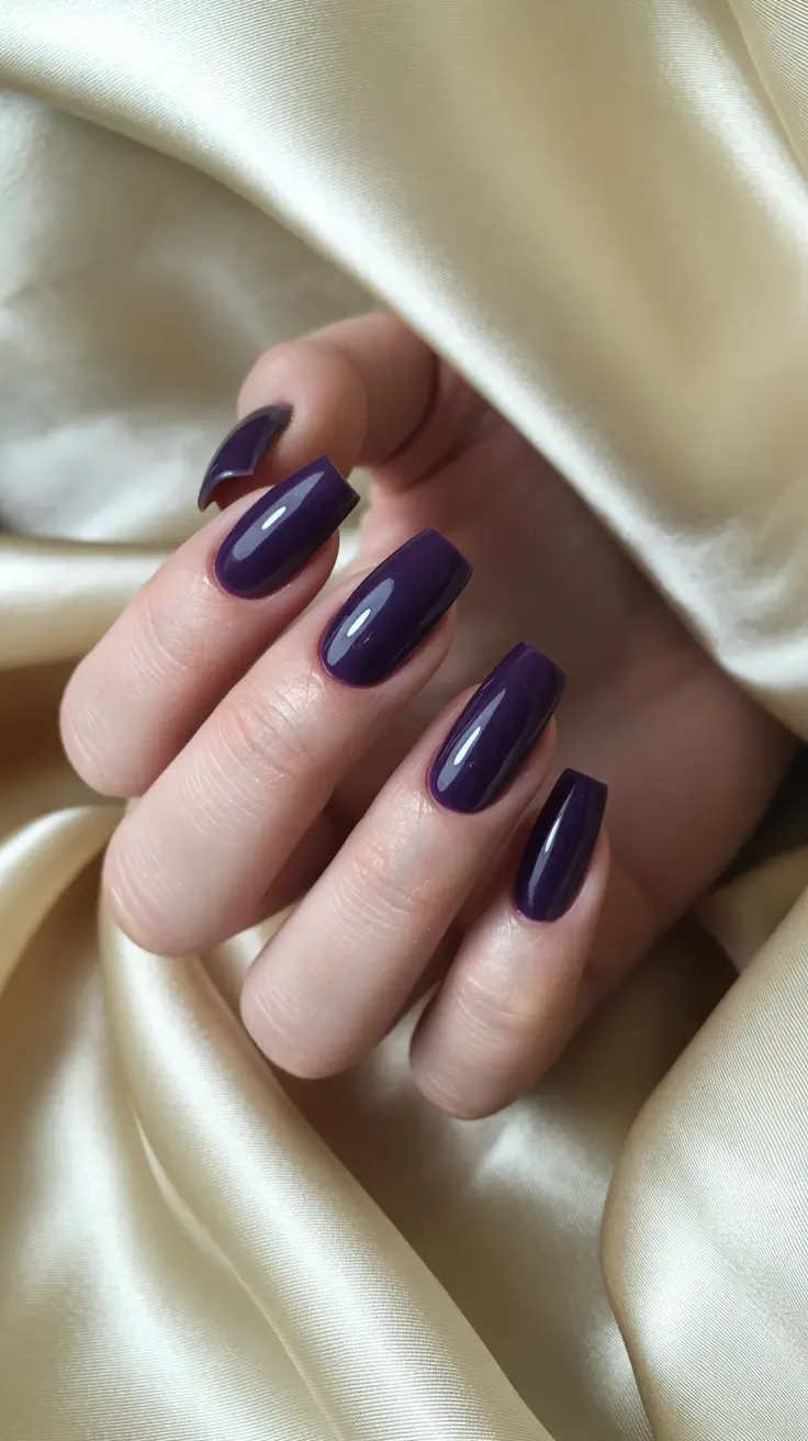 Trendy Winter Nail Designs & Colors 2025–2026 Royal Plum Perfection
