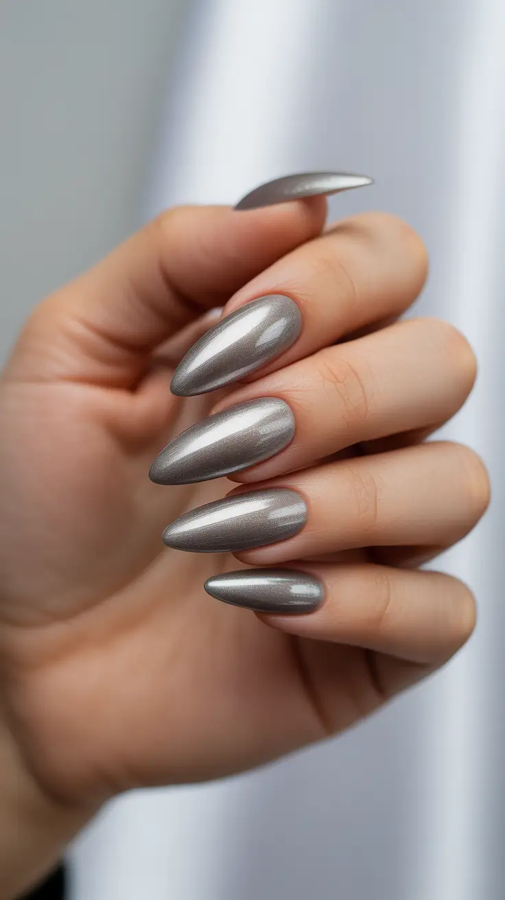 Trendy Winter Nail Designs & Colors 2025–2026 Steel Elegance