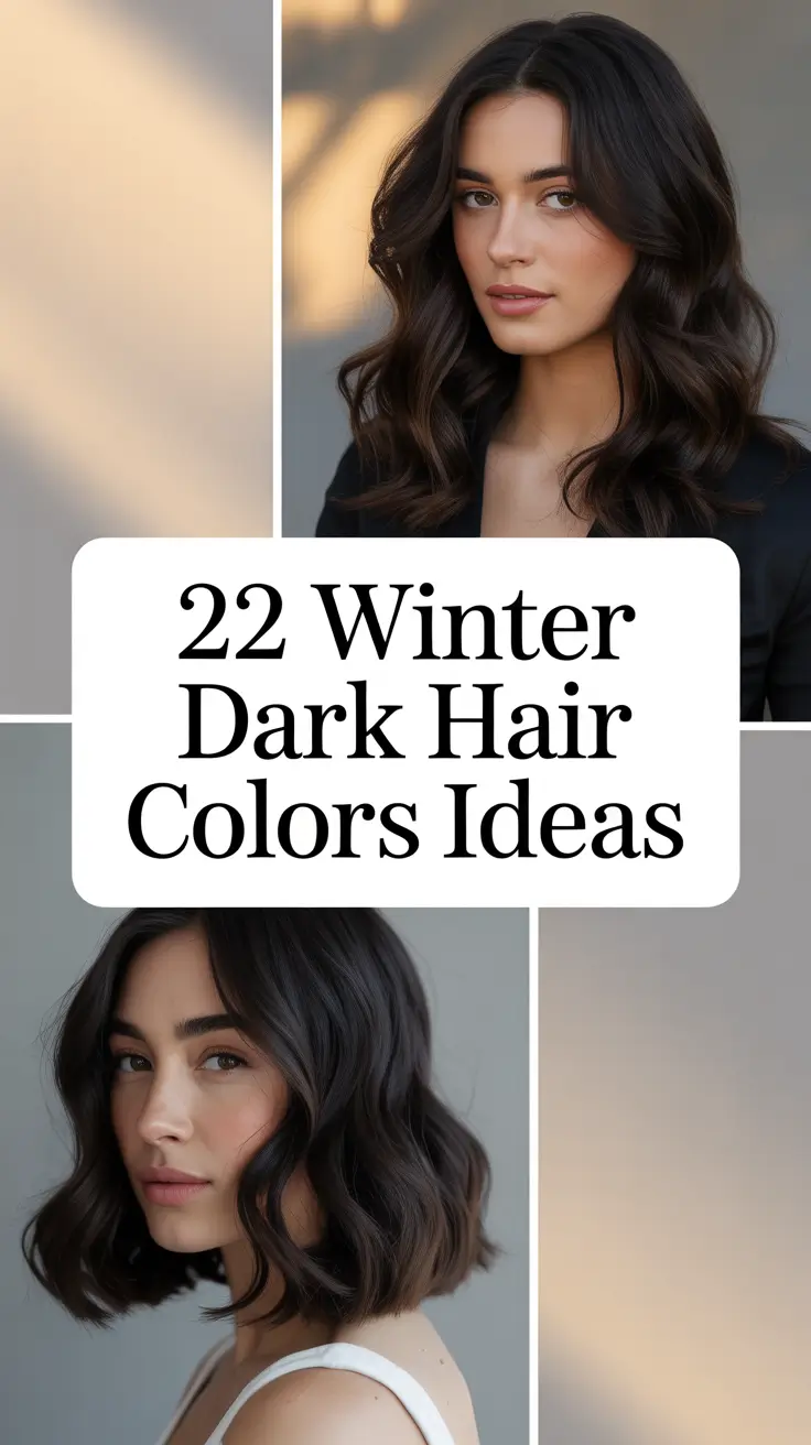 Winter 2025–2026: Dark Hair Colors Ideas for Brunettes, Balayage & More