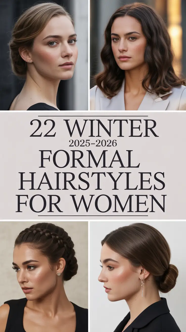 Winter 2025–2026 Formal Hairstyles for Women: Elegant Trends, Modern Bobs & Glamorous Waves