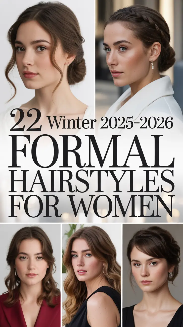 Winter 2025–2026 Formal Hairstyles for Women: Elegant Trends, Modern Bobs & Glamorous Waves