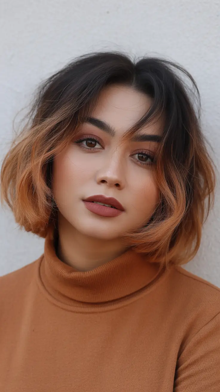 winter hair color short bob haircuts brown Copper Tones and Short Bob Magic
