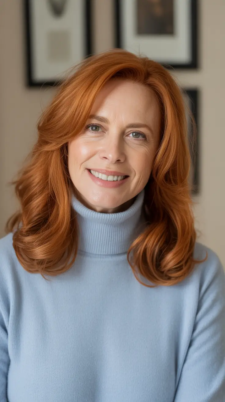haircuts women over 40 new looks Copper Glow Medium Shag
